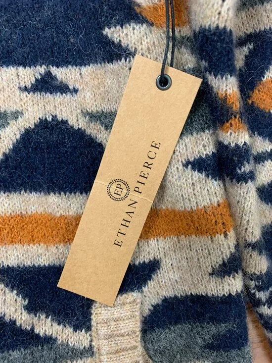 Ethan Pierce Aztec Cardigan Men's Small NWT - Picture 4 of 7